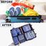 BillyBath Koffer Organizer set, Packing Cubes Kleidertaschen Schuhbeutel Reiseorganizer Packwürfel Kosmetik Travel Organizer Packtaschen für Koffer (8 teilig, Navy)