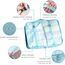BillyBath Koffer Organizer set, Packing Cubes Kleidertaschen Schuhbeutel Reiseorganizer Packwürfel Kosmetik Travel Organizer Packtaschen für Koffer (8 teilig, Blaugrün)