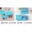 Vicloon Koffer Organizer, 8-in-1-Set Gepäck Organizer, wasserdichte Reise Kleidertaschen umfassen 2 Schuhbeutel, 3 Packwürfel und 3 Aufbewahrungsbeutel, für Kleidung Schuhe Kosmetik - Hellblau