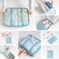BillyBath Koffer Organizer set, Packing Cubes Kleidertaschen Schuhbeutel Reiseorganizer Packwürfel Kosmetik Travel Organizer Packtaschen für Koffer (8 teilig, Blaugrün)