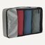 Amazon Essentials 4-teiliges Packwürfel-Reisezubehörset, Gepäckorganizer mit Doppelreißverschluss, Netzoberseite, 100% Polyester, 2 große und 2 mittlere Würfel, grau (früher Amazon Basics)