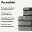 Amazon Essentials 4-teiliges Packwürfel-Reisezubehörset, Gepäckorganizer mit Doppelreißverschluss, Netzoberseite, 100% Polyester, 2 große und 2 mittlere Würfel, grau (früher Amazon Basics)