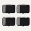 Amazon Essentials 4-teiliges Packwürfel-Reisezubehörset, Gepäckorganizer mit Doppelreißverschluss, Netzoberseite, Polyester, klein, grau (früher Amazon Basics)