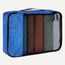 Amazon Essentials 4-teiliges Packwürfel-Reisezubehörset, Gepäckorganizer mit Doppelreißverschluss, Netzoberseite, Polyester, 2 mittelgroße/2 große, blau (früher Amazon Basics)