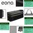 Eono by Amazon - Komprimierbaren Packwürfeln zur Organisation Ihres Reisegepäcks, Compression Packing Cube, Packtaschen Set & Gepäck Organizer für Rucksack & Koffer, Schwarz, 6-teilig