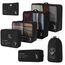 Koffer Organizer Set, 7 Stück Packing Cubes, Packwürfel für Koffer, Packing Cubes Compression als Rucksack Organizer - Travel Packtaschen Reise - Camping Zubehör & Wander Ausrüstung(Schwarz)