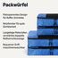 Amazon Essentials 4-teiliges Packwürfel-Reisezubehörset, Gepäckorganizer mit Doppelreißverschluss, Netzoberseite, Polyester, 2 mittelgroße/2 große, blau (früher Amazon Basics)