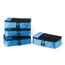 Amazon Essentials 4-teiliges Packwürfel-Reisezubehörset, Gepäckorganizer mit doppeltem Reißverschluss, Netzoberseite, Polyester, klein, himmelblau (früher Amazon Basics)