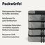 Amazon Essentials 4-teiliges Packwürfel-Reisezubehörset, Gepäckorganizer mit Doppelreißverschluss, Netzoberseite, Polyester, klein, grau (früher Amazon Basics)