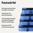 Amazon Essentials 4-teiliges Packwürfel-Reisezubehörset, Gepäckorganizer mit Doppelreißverschluss, Netzoberseite, 100% Polyester, mittelgroß, blau (früher Amazon Basics)