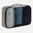 Amazon Essentials 4-teiliges Packwürfel-Reisezubehörset, Gepäckorganizer mit Doppelreißverschluss, Netzoberseite, Polyester, klein, grau (früher Amazon Basics)