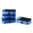 Amazon Essentials 4-teiliges Packwürfel-Reisezubehörset, Gepäckorganizer mit Doppelreißverschluss, Netzoberseite, Polyester, klein/mittel/groß/schmal, blau (früher Amazon Basics)