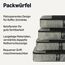 Amazon Essentials 4-teiliges Packwürfel-Reisezubehörset, Gepäckorganizer mit Doppelreißverschluss, Netzoberseite, 100% Polyester, groß, grau (früher Amazon Basics)