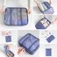BillyBath Koffer Organizer set, Packing Cubes Kleidertaschen Schuhbeutel Reiseorganizer Packwürfel Kosmetik Travel Organizer Packtaschen für Koffer (8 teilig, Navy)