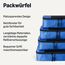 Amazon Essentials 4-teiliges Packwürfel-Reisezubehörset, Gepäckorganizer mit Doppelreißverschluss, Netzoberseite, Polyester, klein/mittel/groß/schmal, blau (früher Amazon Basics)