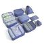BillyBath Koffer Organizer set, Packing Cubes Kleidertaschen Schuhbeutel Reiseorganizer Packwürfel Kosmetik Travel Organizer Packtaschen für Koffer (8 teilig, Navy)