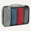 Amazon Essentials 4-teiliges Packwürfel-Reisezubehörset, Gepäckorganizer mit Doppelreißverschluss, Netzoberseite, 100% Polyester, mittelgroß, grau (früher Amazon Basics)