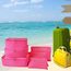 Vicloon Gepäck Organizer Würfel, Reise Verpackung Würfel Taschen, 6 Stück Multi Use Kosmetik Fall Unterwäsche Kleidung Schuhe Organizer Aufbewahrungsbeutel Set (Rose rot)