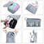 OSDUE Koffer Organizer Set 8-teilig, Packing Cubes, Wasserdichte Reise Kleidertaschen, Packtaschen für koffer, Verpackungswürfel mit Kosmetiktasche, Schuhbeutel, USB Kabel Tasche (Grau)