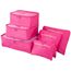 Vicloon Gepäck Organizer Würfel, Reise Verpackung Würfel Taschen, 6 Stück Multi Use Kosmetik Fall Unterwäsche Kleidung Schuhe Organizer Aufbewahrungsbeutel Set (Rose rot)