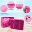 OSDUE Koffer Organizer Set 8-teilig, Packing Cubes, Wasserdichte Reise Kleidertaschen, Packtaschen für koffer, Verpackungswürfel mit Kosmetiktasche, Schuhbeutel, USB Kabel Tasche (Rose Rot)