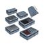 ECOHUB Koffer Organizer Packing Cubes 7-Teiliges Set Packwürfel Pet-Recycelte Packtaschen, Kofferorganizer für Rucksack schuhbeutel Kleidertaschen (Grau)