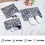 Vicloon Gepäck Organizer, 6-in-1-Set Koffer Organizer Umfassen 3 * Packwürfel und 3*Aufbewahrungsbeutel, Reise Kleidertaschen für Kleidung, Unterwäsche, Kosmetik und Andere Zubehör（Blau Blume)