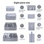 OSDUE Koffer Organizer Set 8-teilig, Packing Cubes, Wasserdichte Reise Kleidertaschen, Packtaschen für koffer, Verpackungswürfel mit Kosmetiktasche, Schuhbeutel, USB Kabel Tasche (Grau)
