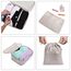 OSDUE Koffer Organizer Set 8-teilig, Packing Cubes, Wasserdichte Reise Kleidertaschen, Packtaschen für koffer, Verpackungswürfel mit Schuhbeutel, USB Kabel Tasche (Cremeweiß)