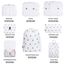 8 Teilige Packing Cubes, Kleidertaschen, Koffer Organizer für Urlaub und Reisen, Packwürfel Set Reise Würfel, Ordnungssystem für Koffer - Kaktus