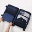 OSDUE Koffer Organizer Set 8-teilig, Packing Cubes, Wasserdichte Reise Kleidertaschen, Packtaschen für koffer, Verpackungswürfel mit Kosmetiktasche, Schuhbeutel, USB Kabel Tasche (Marineblau)