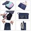 OSDUE Koffer Organizer Set 8-teilig, Packing Cubes, Wasserdichte Reise Kleidertaschen, Packtaschen für koffer, Verpackungswürfel mit Kosmetiktasche, Schuhbeutel, USB Kabel Tasche (Marineblau)