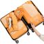 MURISE Packing Cubes 6 Set, Kleidertaschen, Koffer Organizer für Urlaub, Packwürfel Reise Würfel, Ordnungssystem (Orange)