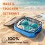 Packtaschen Kompression für Koffer und Rucksack [7-teilig] - mehr Platz im Koffer oder Backpack durch Kompression – Packwürfel Kompression (blau)