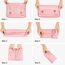 MURISE 8 Teilige Packing Cubes, Kleidertaschen, Koffer Organizer für Urlaub und Reisen, Packwürfel Set Reise Würfel, Ordnungssystem für Koffer - Rosa