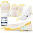 8 Teilige Compression Packing Cubes, Koffer Organizer Kompression PackwüRfel Packtaschen FüR Backpack Rucksack Reisen Organizer Zitronengelb