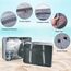 OSDUE Koffer Organizer Set 8-teilig, Packing Cubes, Wasserdichte Reise Kleidertaschen, Packtaschen für koffer, Verpackungswürfel mit Kosmetiktasche, Schuhbeutel, USB Kabel Tasche (Grau)