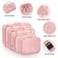 MURISE 8 Teilige Packing Cubes, Kleidertaschen, Koffer Organizer für Urlaub und Reisen, Packwürfel Set Reise Würfel, Ordnungssystem für Koffer - Rosa
