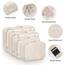 MURISE 8 Teilige Packing Cubes, Kleidertaschen, Koffer Organizer für Urlaub und Reisen, Packwürfel Set Reise Würfel, Ordnungssystem für Koffer - Beige