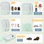 8 Teilige Compression Packing Cubes, Koffer Organizer Kompression PackwüRfel Packtaschen FüR Backpack Rucksack Reisen Organizer Mintgrün