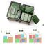 Koffer Organizer Set, 10 Stück Packing Cubes for Suitcase Travel Accessories Kofferorganizer Set Kleidertaschen Packwürfel Kosmetik Travel Organizer Packtaschen für Koffer-olivgrün