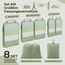 8 Teilige Compression Packing Cubes, Koffer Organizer Kompression PackwüRfel Packtaschen FüR Backpack Rucksack Reisen Organizer Matcha Grün