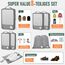 8 Teilige Compression Packing Cubes, Koffer Organizer Kompression PackwüRfel Packtaschen FüR Backpack Rucksack Reisen Organizer Grau