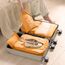 MURISE Packing Cubes 6 Set, Kleidertaschen, Koffer Organizer für Urlaub, Packwürfel Reise Würfel, Ordnungssystem (Orange)