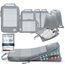 8 Teilige Compression Packing Cubes, Koffer Organizer Kompression PackwüRfel Packtaschen FüR Backpack Rucksack Reisen Organizer Grau