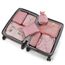 Koffer Organizer Reise Kleidertaschen 8 Sets/7 Farben Travel Gep?ck Organisatoren enthalten wasserdichte Schuh-Aufbewahrungsbeutel Bequeme Kompressions Beutel für Reisen ,New Pink