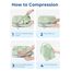 BAGSMART Packing Cubes Compression 6 Stück, Rucksack Koffer Organizer Packtaschen, Reise Kompressionsbeutel Wasserdicht Packwürfel Kompression, Travel Essentials Kofferorganizer