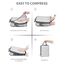 ECOHUB 6 Teilige Koffer Organizer Kompression Set, Netzgewebe Ultraleichte Packtaschen für Rucksack, Recycelt Packwürfel Kompression für Handgepäck, Packing Cubes Reise, Patent Angemeldet(Grau)