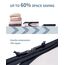 ECOHUB 6 Teilige Koffer Organizer Kompression Set, Netzgewebe Ultraleichte Packtaschen für Rucksack, Recycelt Packwürfel Kompression für Handgepäck, Packing Cubes Reise, Patent Angemeldet(Dunkelblau)