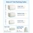 Narwey 7 Teilige Koffer Organizer Set, Packing Cubes Backpack Rucksack Organizer Set Kofferorganizer Reise Packwürfel Packtaschen für Koffer Reiseorganizer Travel Essentials (Hellgrüne Streifen)